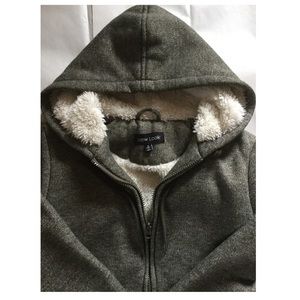 Zip fur hoodie